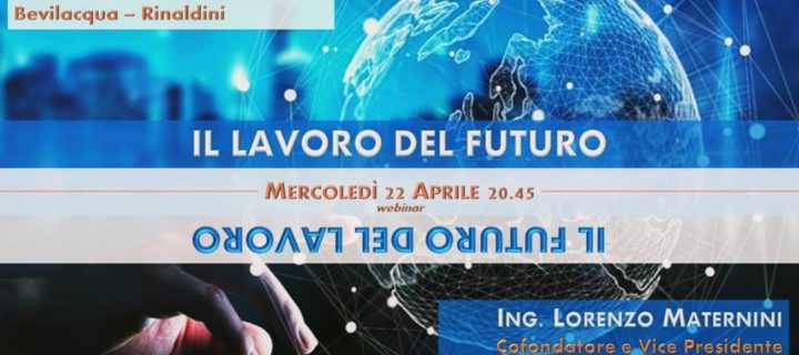 INCONTRO CULTURALE “Il lavoro del futuro” – Webinar