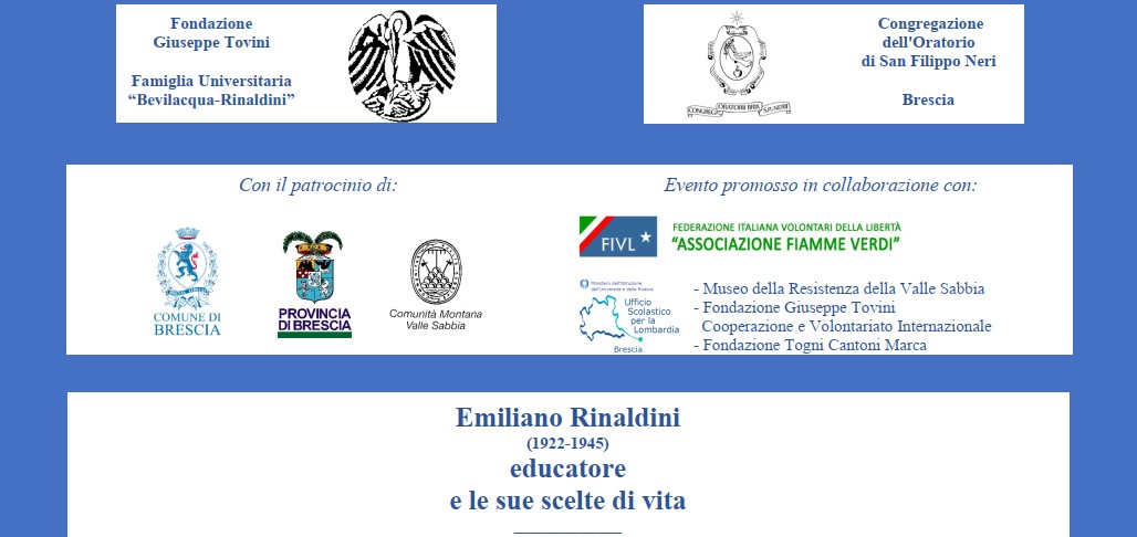 Emiliano Rinaldini educatore e le sue scelte di vita